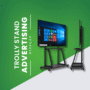 Premium 55-Inch Digital Smart Board Trolley Stand Display